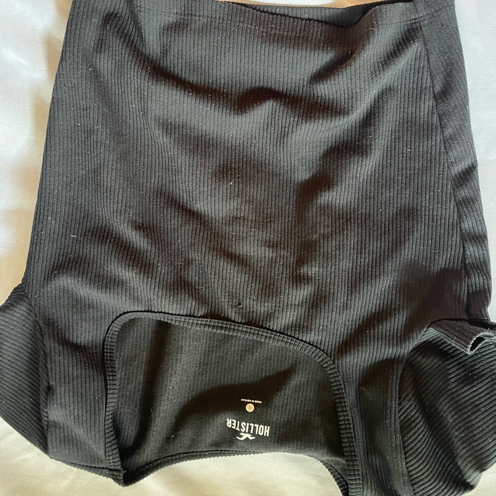 Hollister Black Ribbed Top